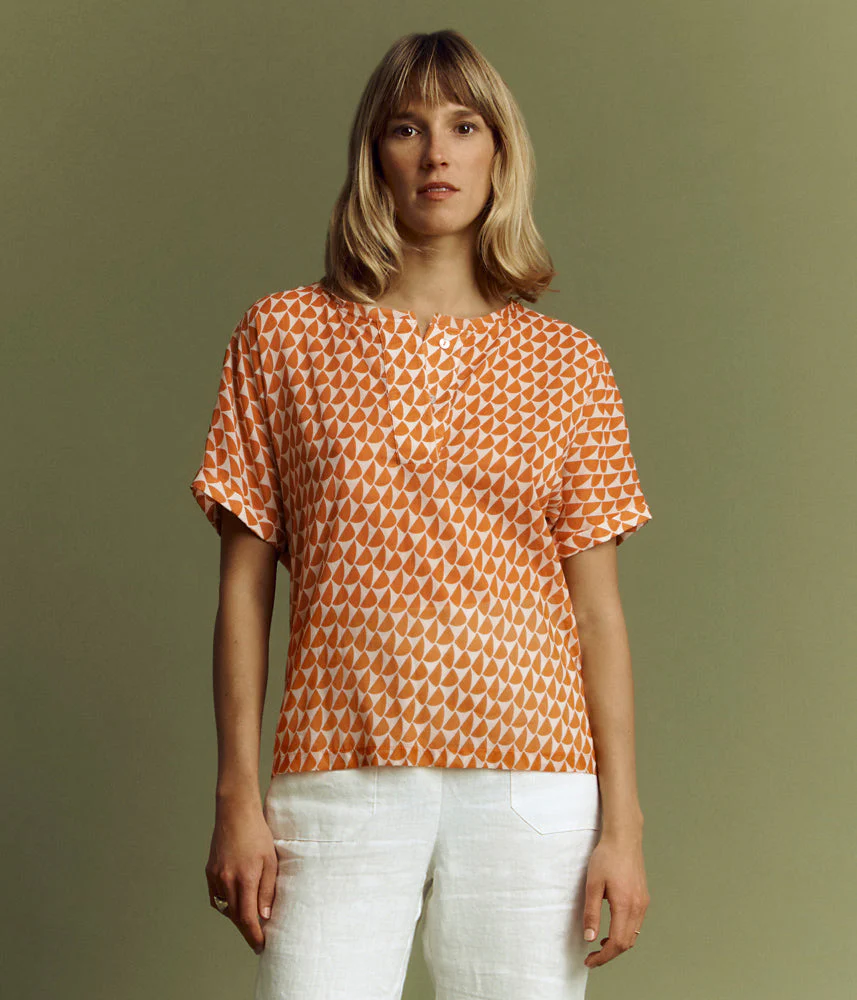Tee-shirt en coton et modal TIFFANY/85282/580