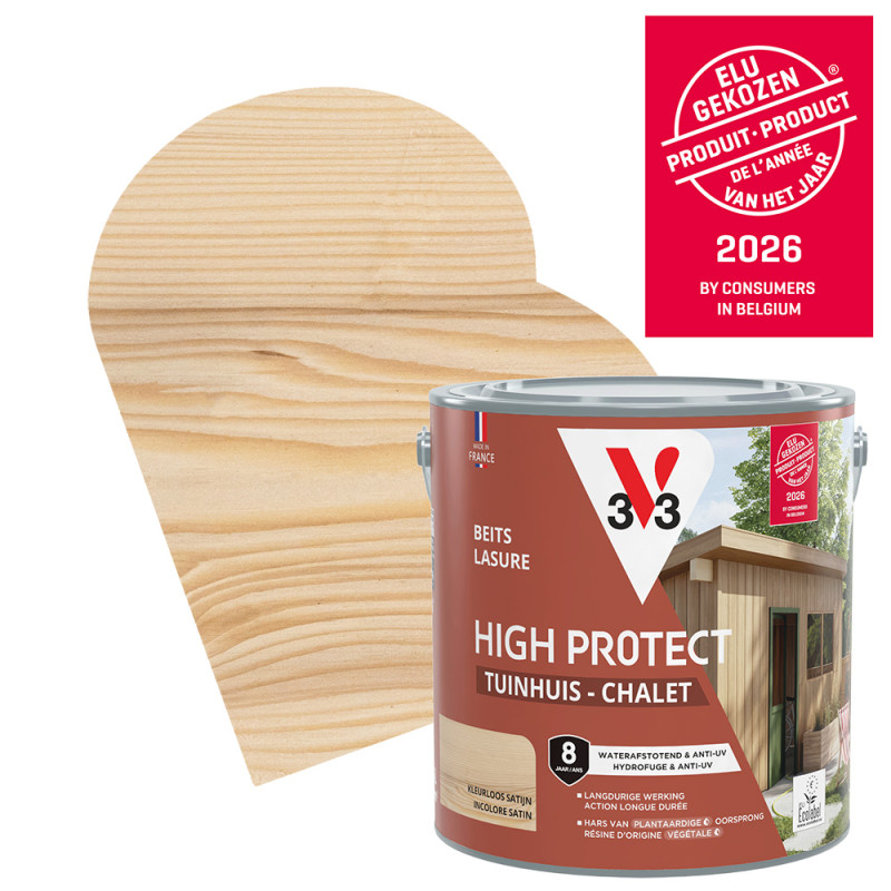 Lasure pour chalet High Protect incolore 2,5 L V33