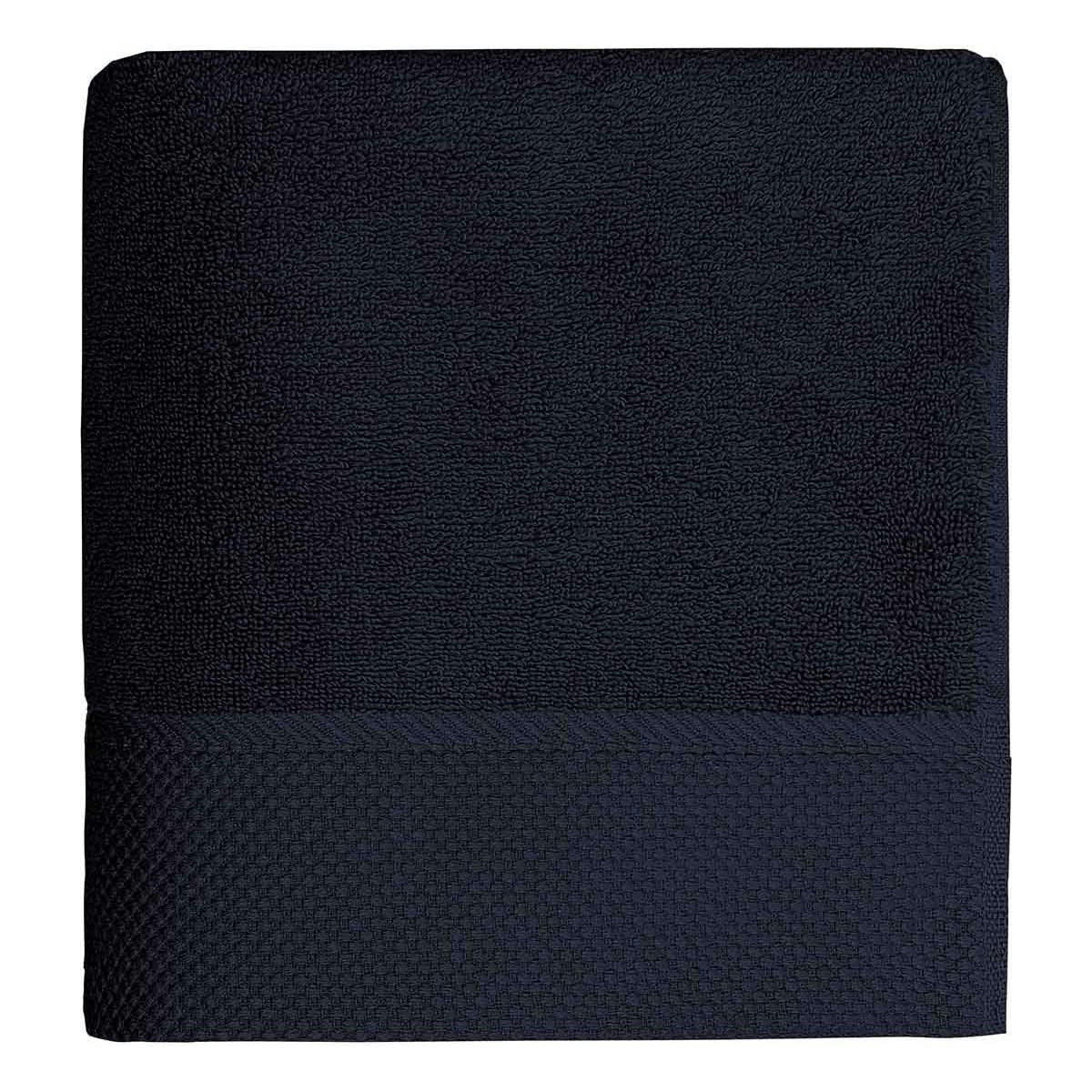 SENSOFT - Drap de bain zéro twist 560gr/m²  bleu nuit 70x140 cm