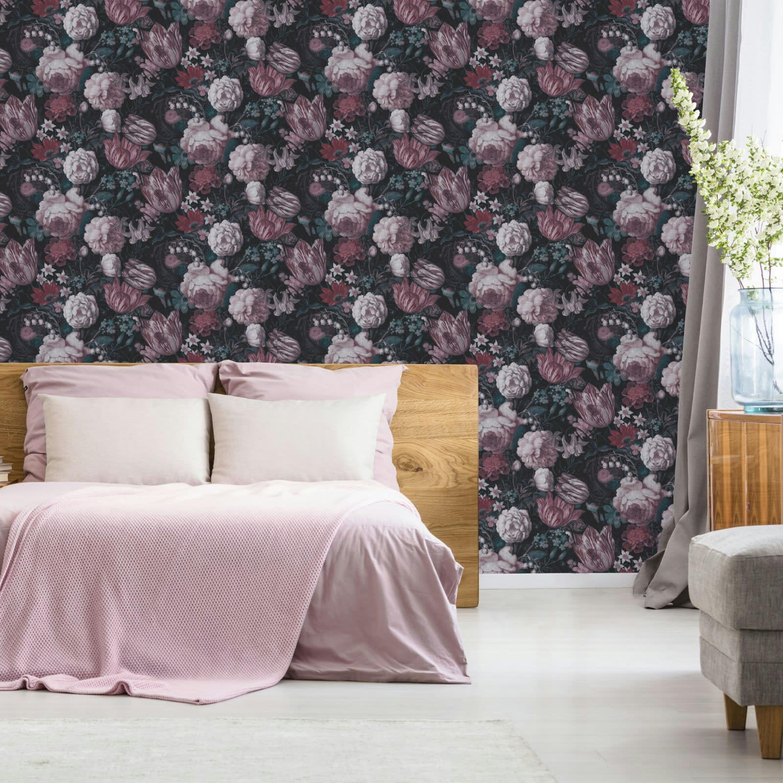 FLORAL - Papier peint intissé floral masters multicolore 1005x52cm