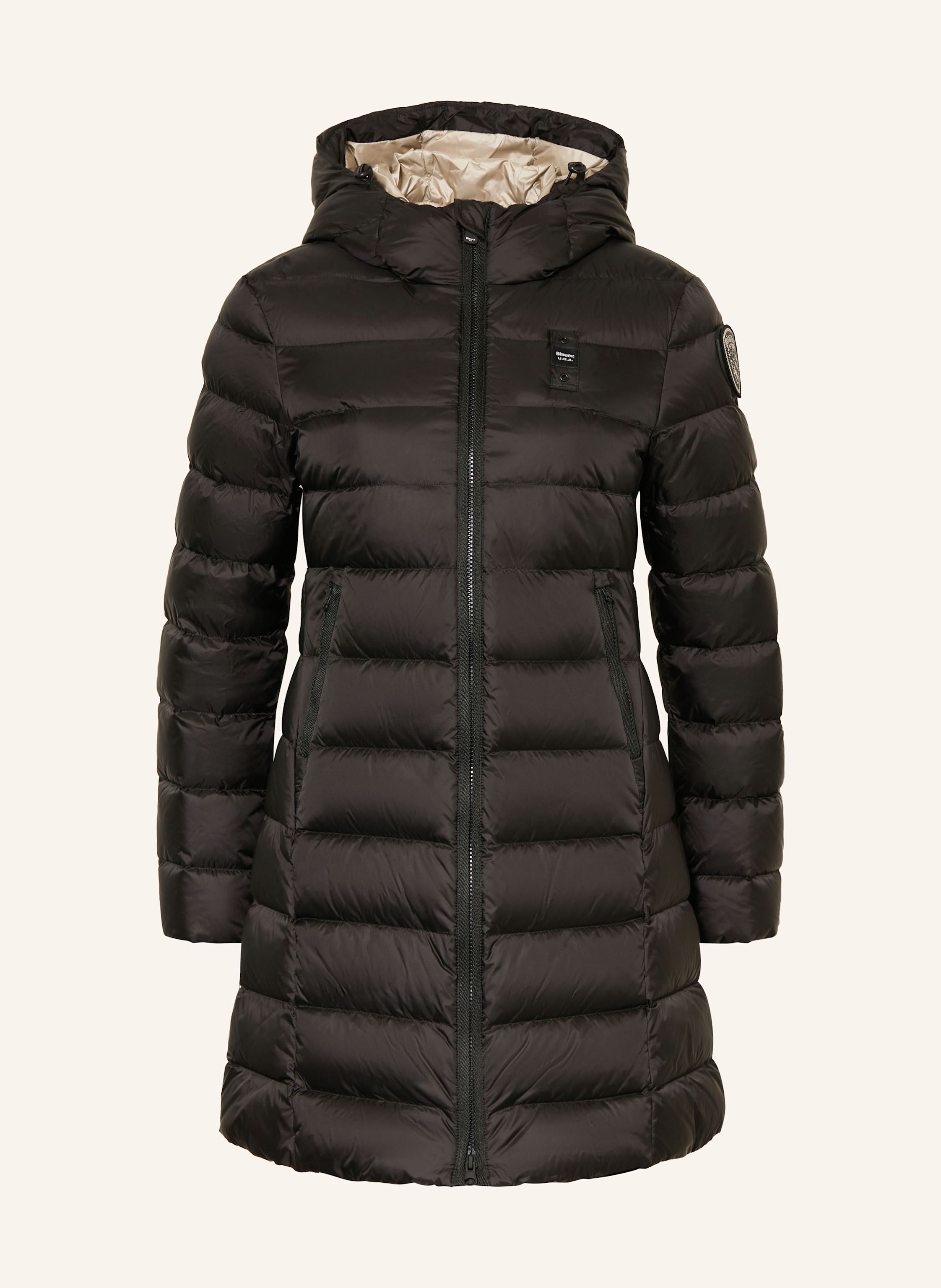 Blauer Daunenmantel AGNES