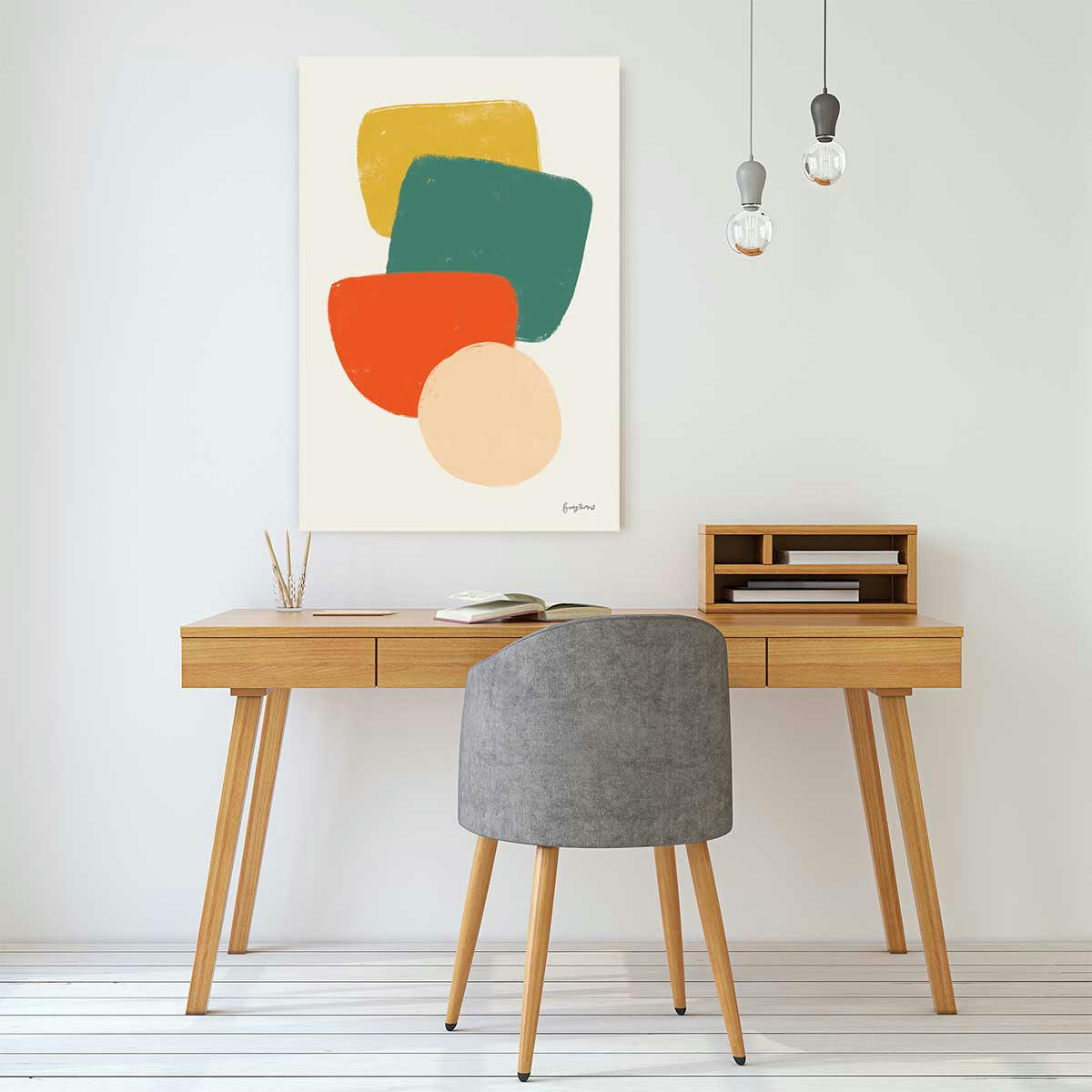 - Tableau Palette couleur primaire imprimé sur toile 40x60cm