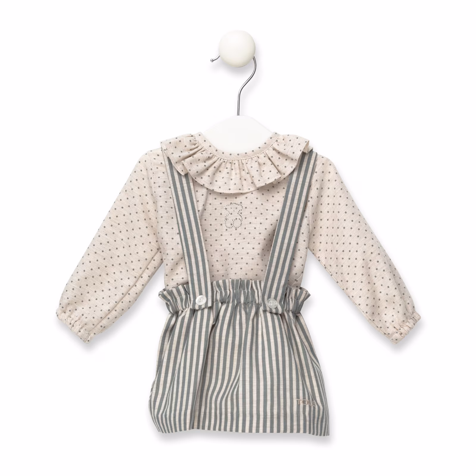 Conjunto blusa y falda con tirantes Class Verde