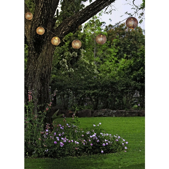 LED-Lichterkette »Bernike«, silber/goldfarben, Kabellänge: 4 m, inkl. Leuchtmittel