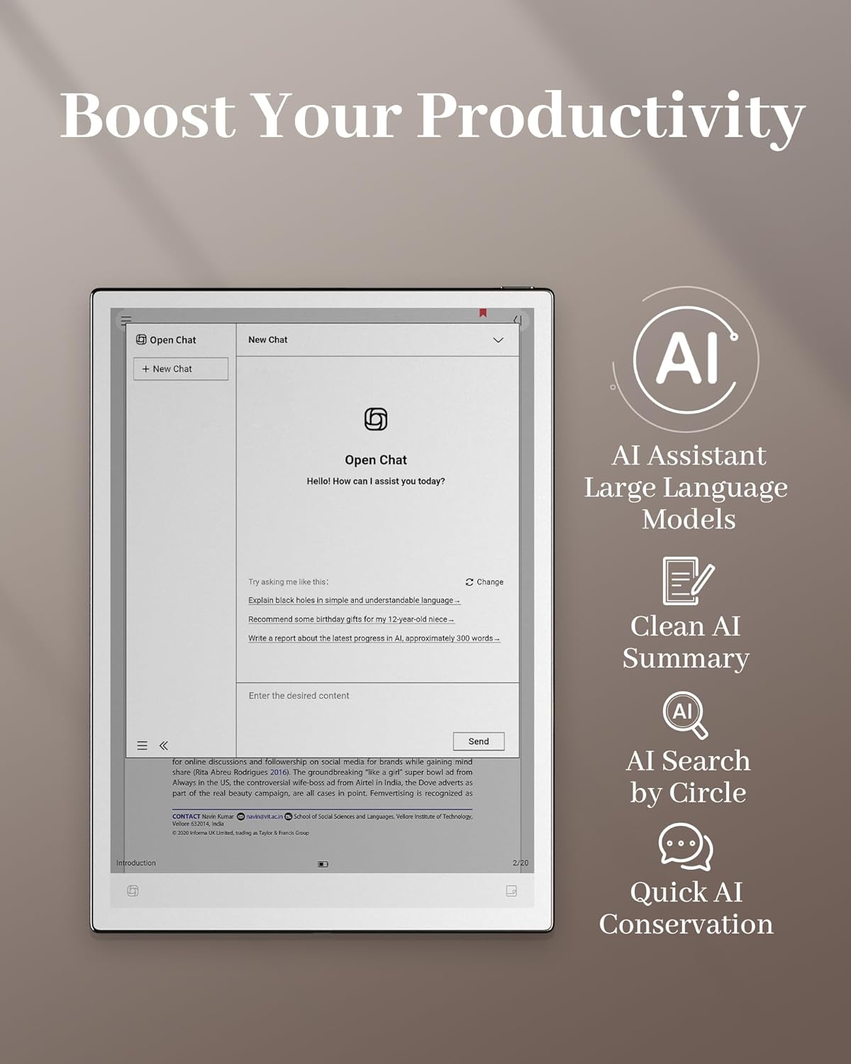 iflytek AINOTE 2  10.65 E-Ink Tablet  AI Note Taking Tablet for Meeting  Ultra-Thin 4.2mm Digital Notebook with Voice-to-Text  16-Language Transcription  Handwritten-to-Text  Ideal for Work&Study