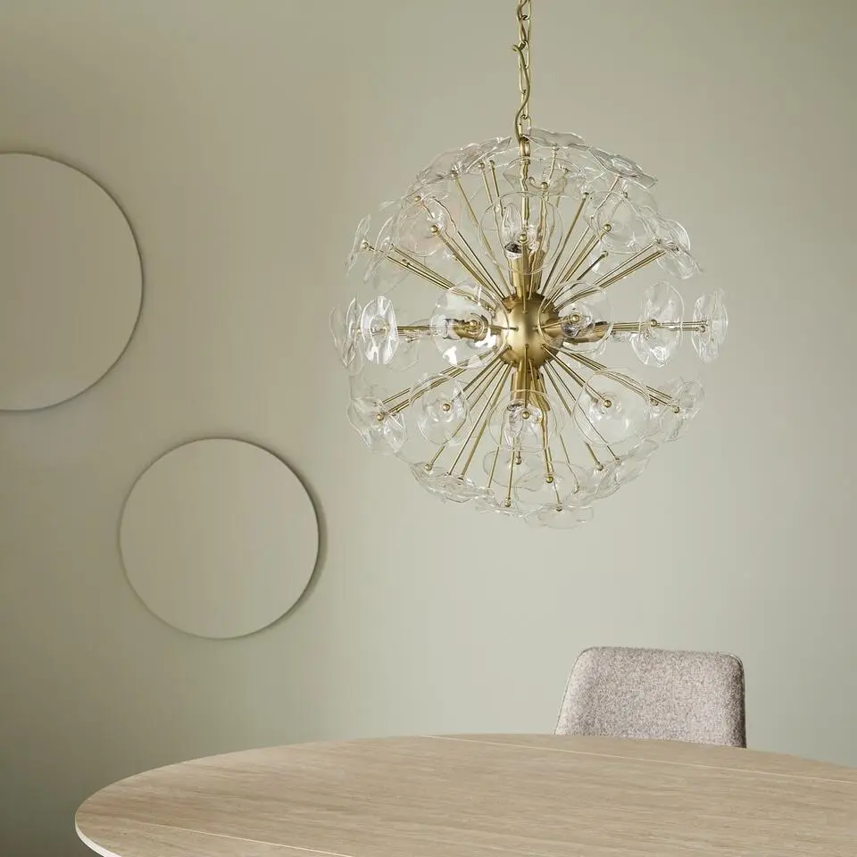 Calicosy - Kroonluchter DAHLIA - B60 cm - Gouden 60x60x60 cm