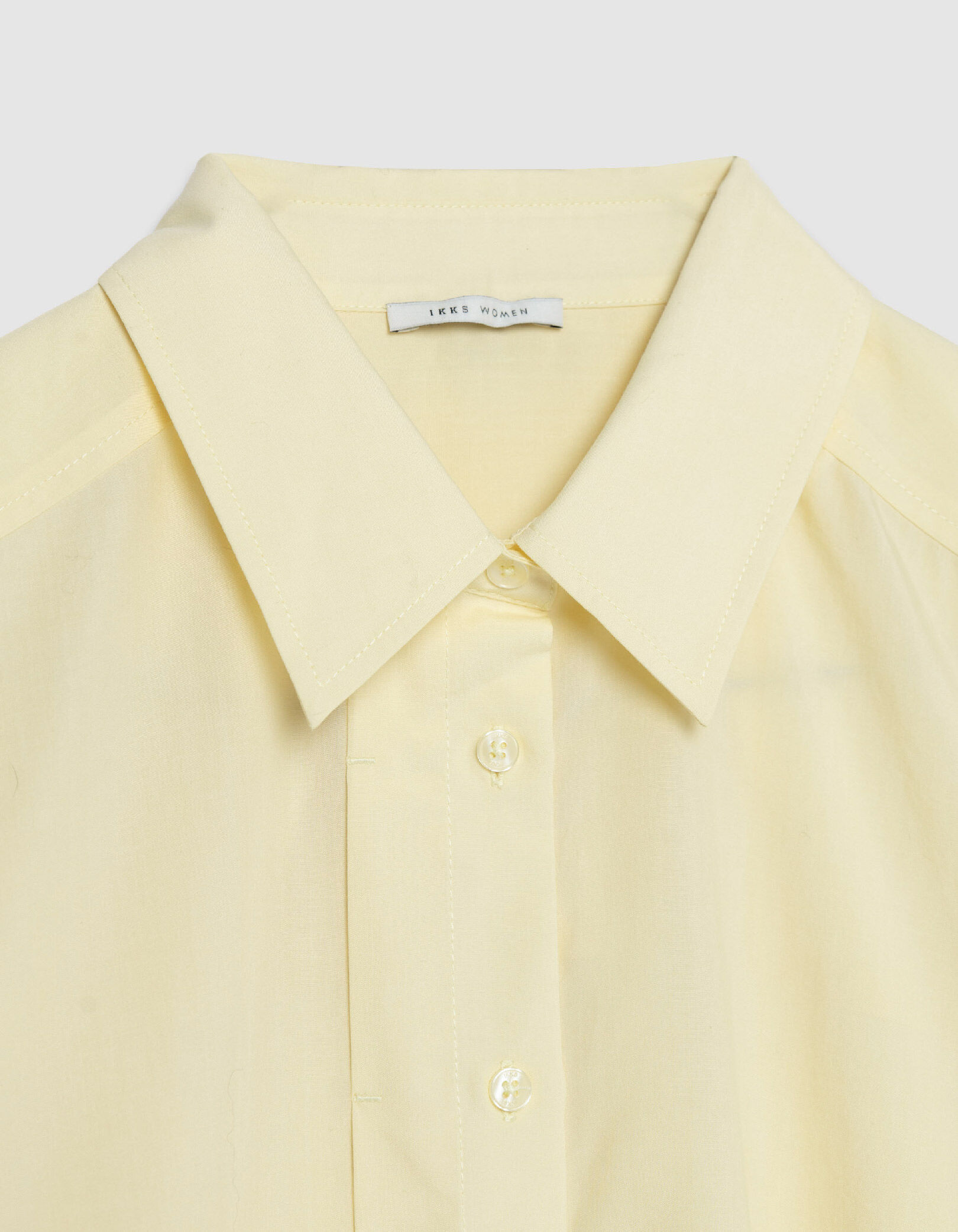 Chemise manches longues loose jaune Lyocell® Femme