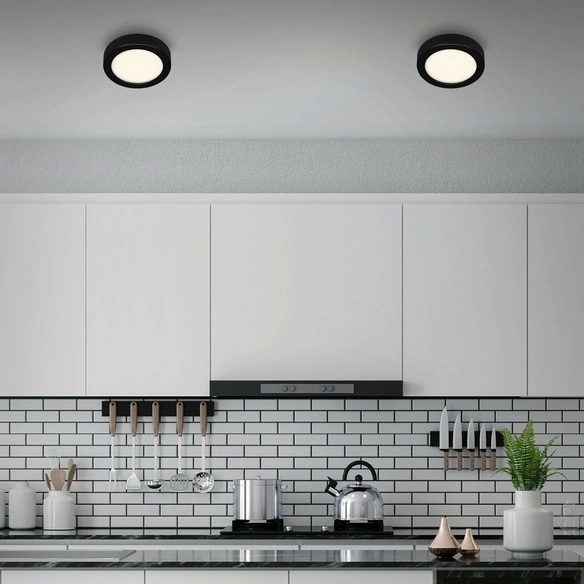 LED-Deckenleuchte »FIRE BLACK«, ø: 17 cm, 12 W, 230 V