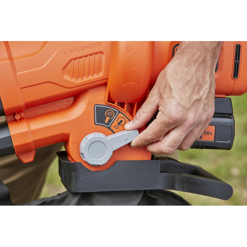 Souffleur 3-en-1 36 V avec batterie 2,5 Ah BLACK DECKER