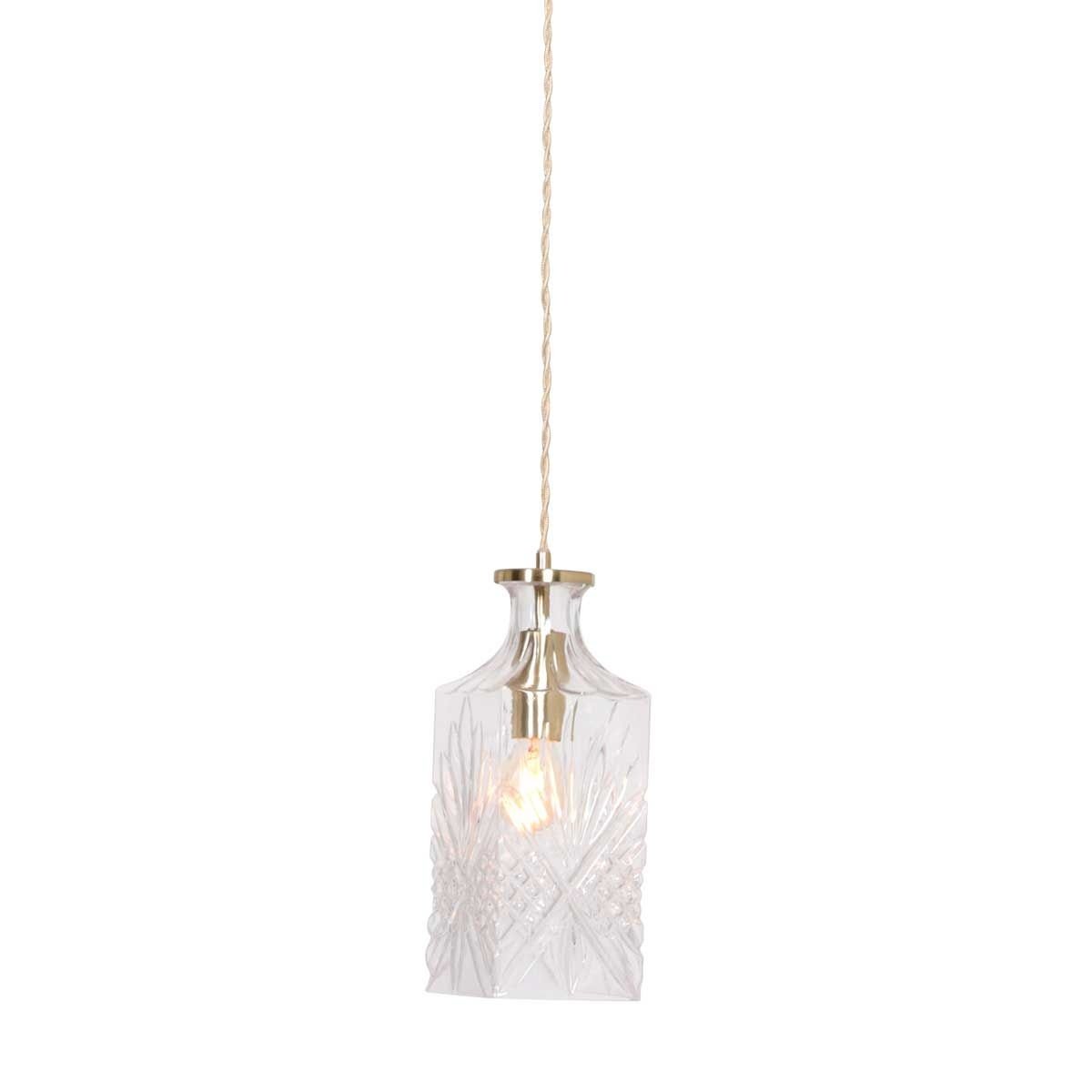 Mexlite hanglamp Grazio - 1 lichts - 10x 150 cm - mat-goud