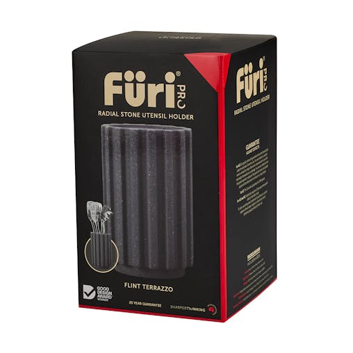 Furi Pro Radial Stone Utensil Holder Flint Terrazzo