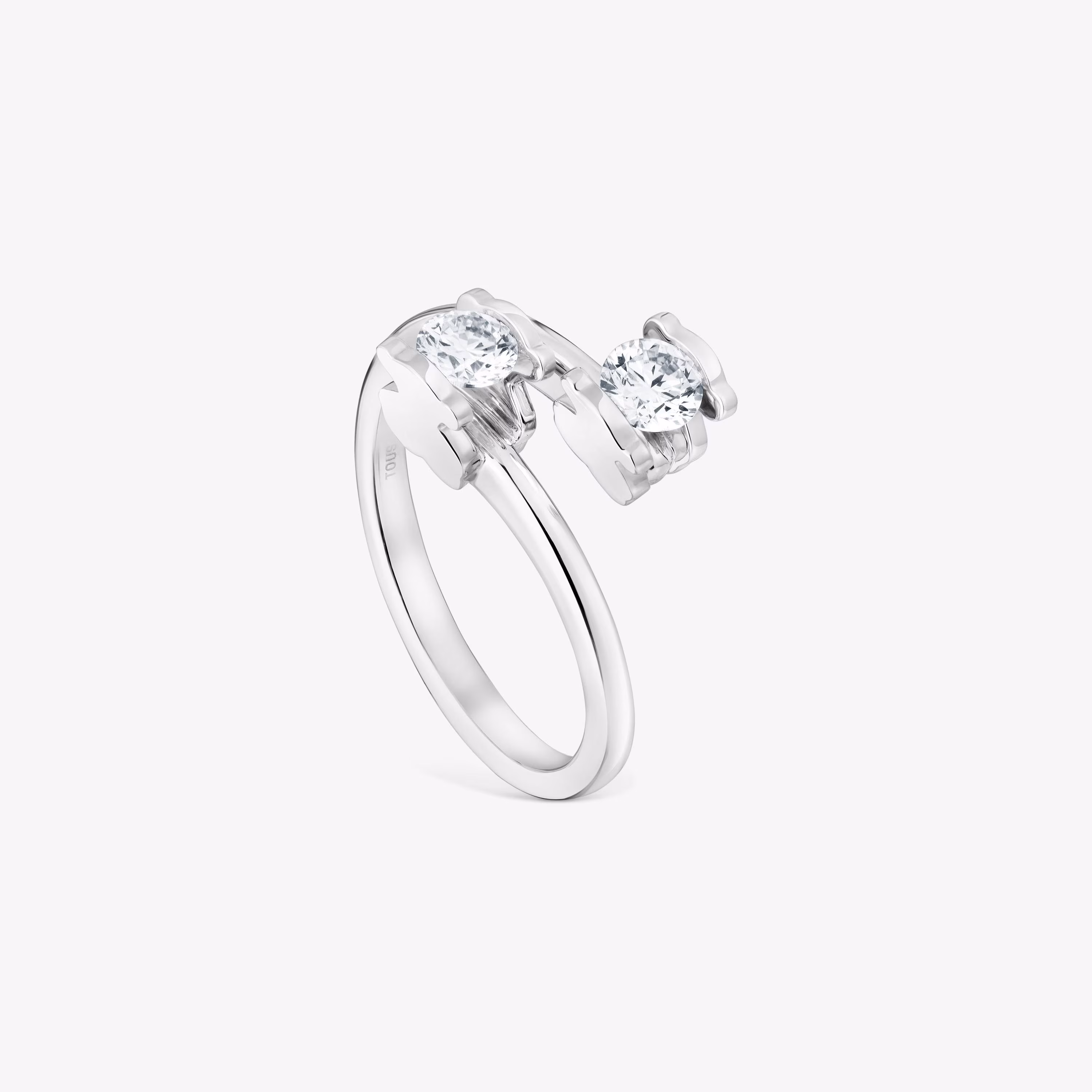 Anillo solitario de platino con diamantes creados en laboratorio 0,50 ct Sweet Diamonds LGD