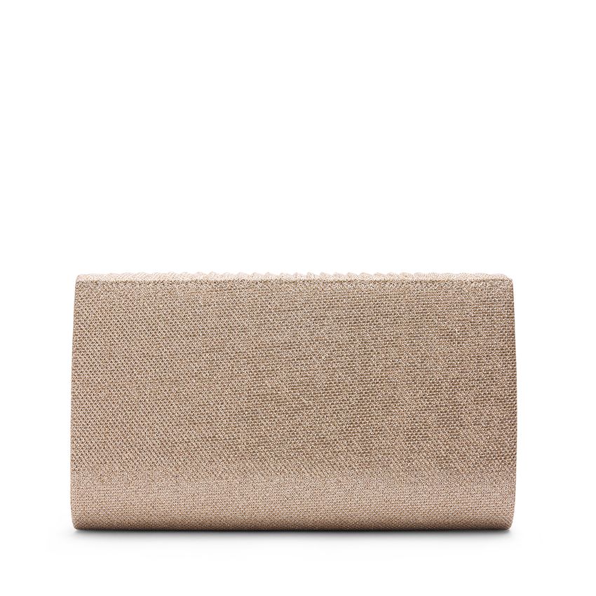 Manfield Goudkleurige clutch met glitters