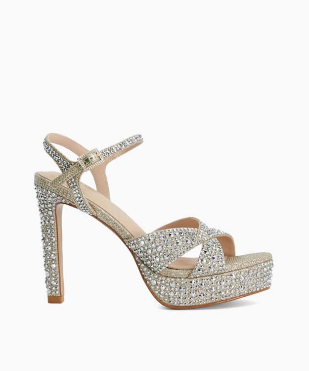 Mayve Gold - Stiletto Heel Sandals