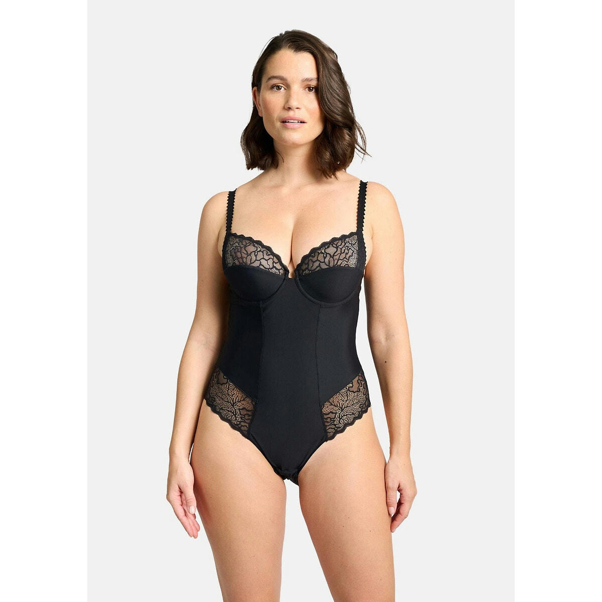 Body dentelle et microfibre Océane