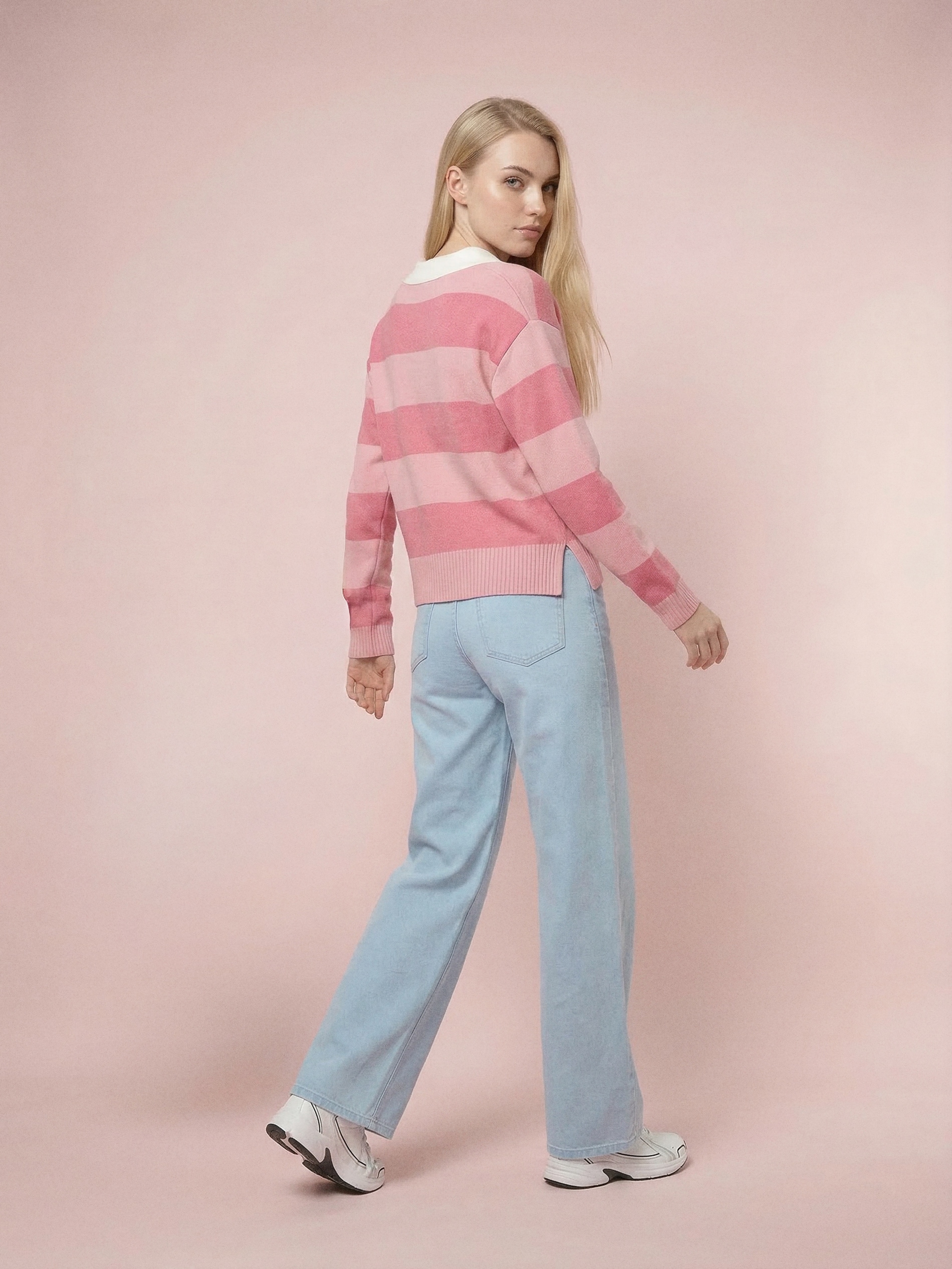 Sweter w paski