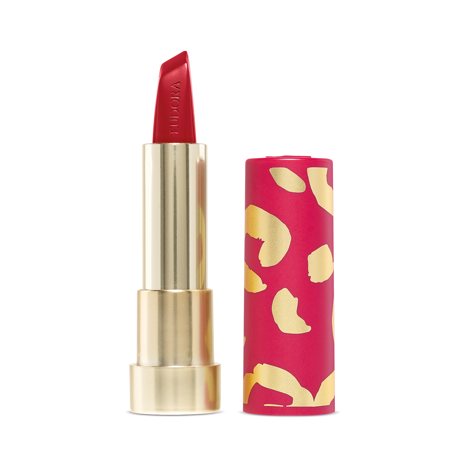 Combo Glamourosa e Envolvente: Batom Vermelho 3,4g   Case Rosa