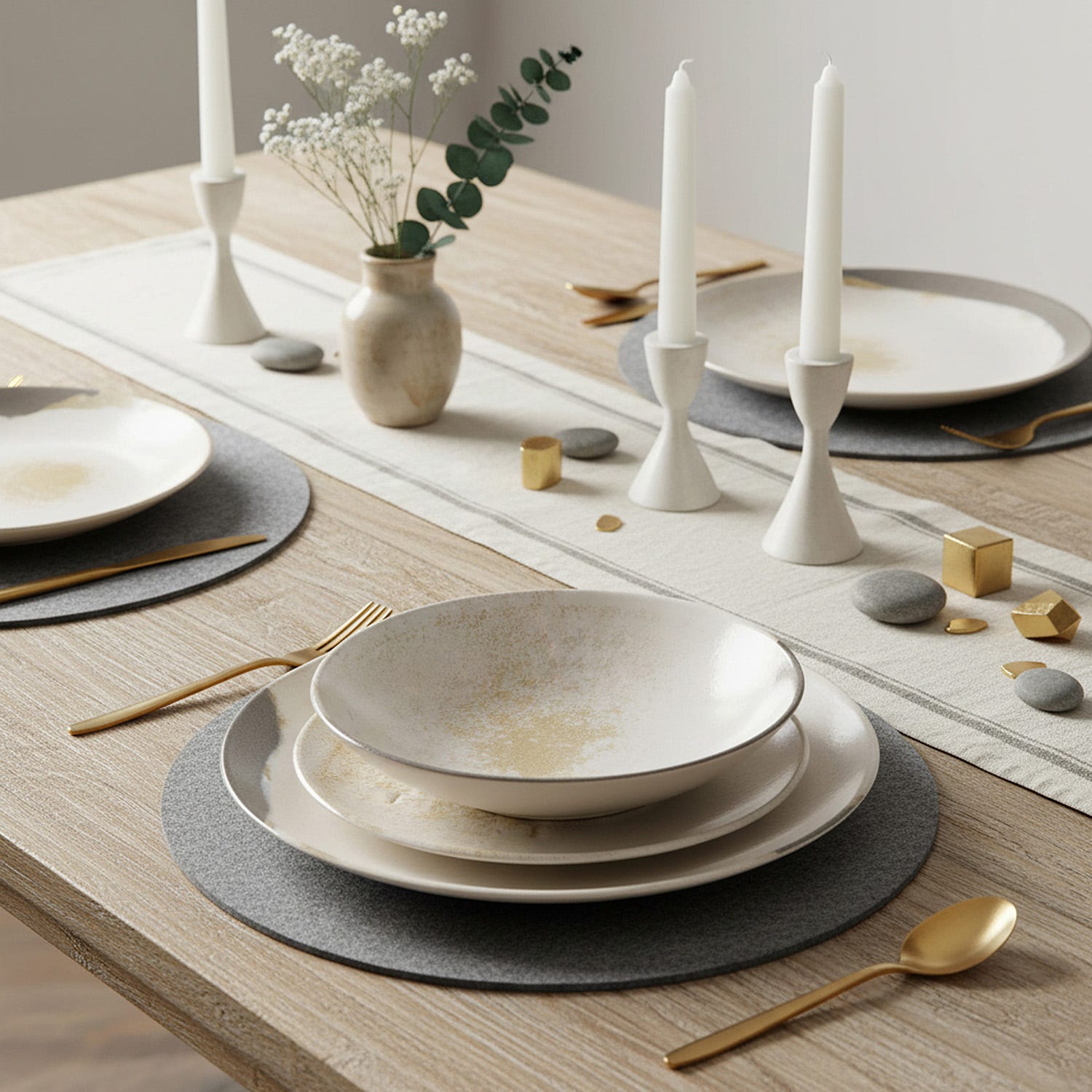 Servizio 18 piatti ceramica Elaris