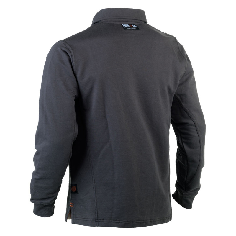 Polo à manches longues Troja gris L HEROCK