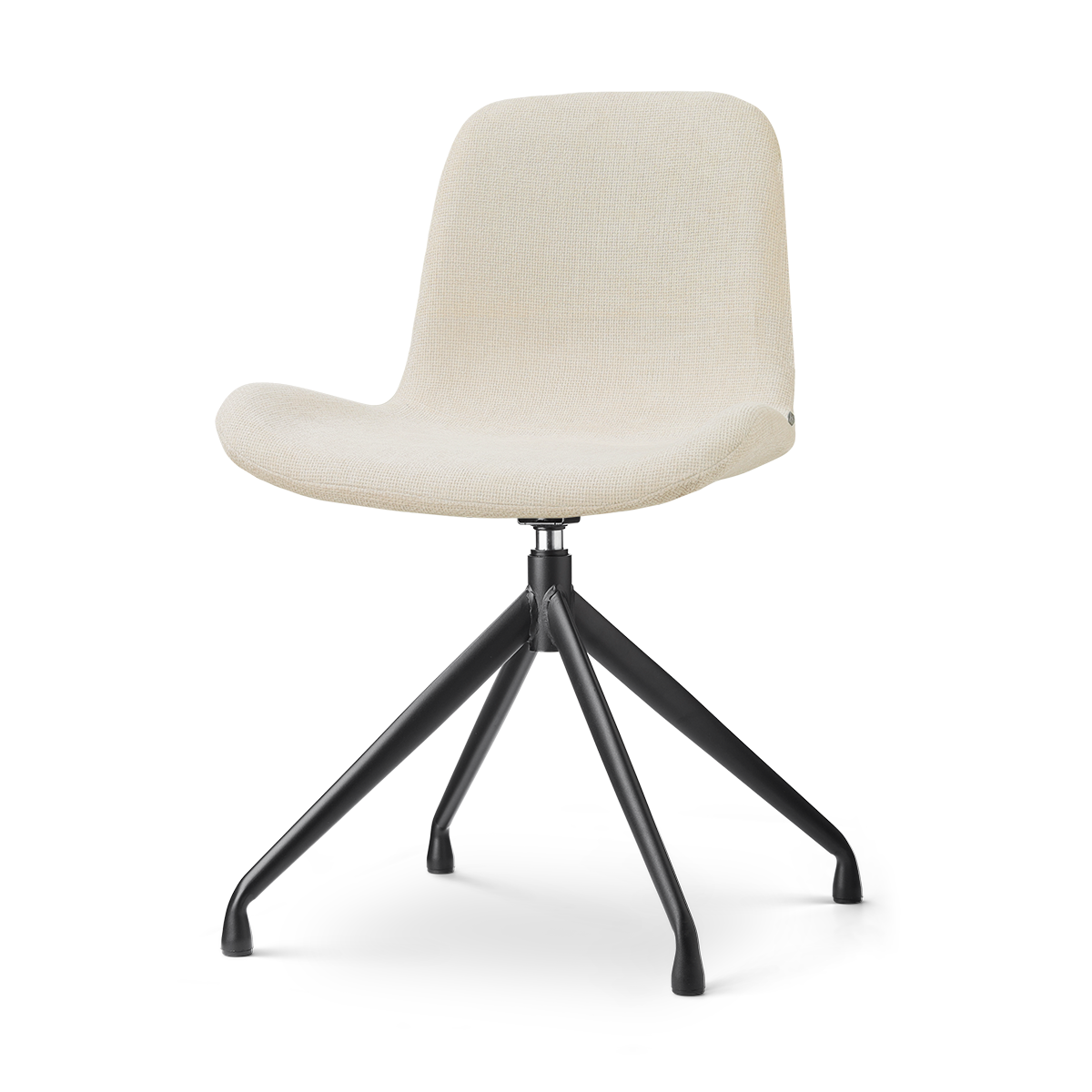 Nolon Nola-Fé Draaibare Eetkamerstoel Cottonbeige - Zwart Onderstel