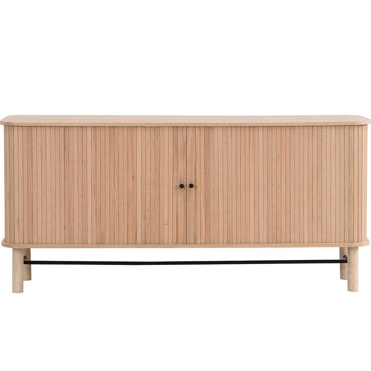 LINO - Buffet à portes coulissantes bois 160 cm