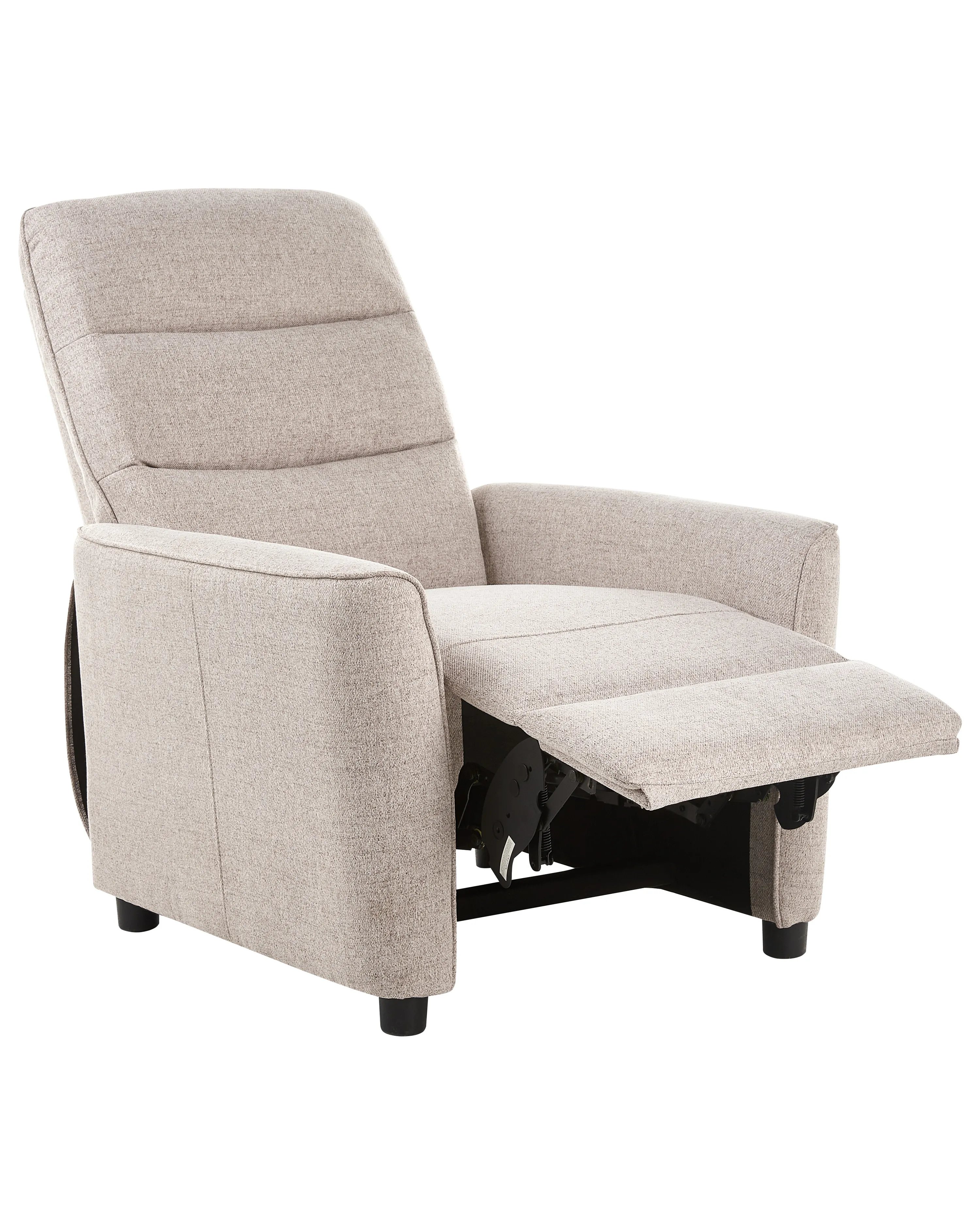 Recliner Chair SANDE with Footrest Fabric Beige