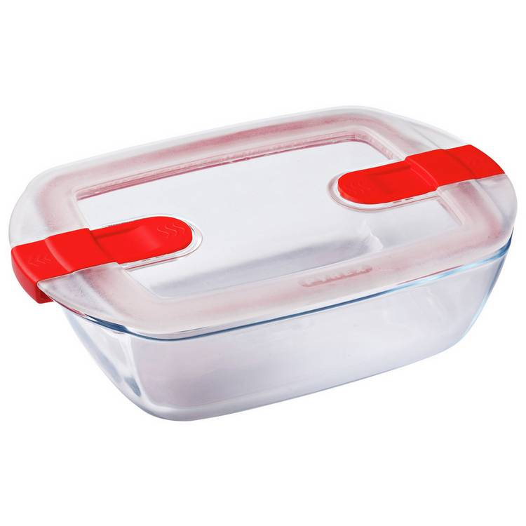 Pyrex Cook & Heat Rectangular 1L Dish With Lid