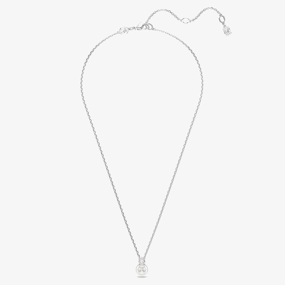 Swarovski Matrix Rhodium Plated Crystal Pearl Necklace 5693897