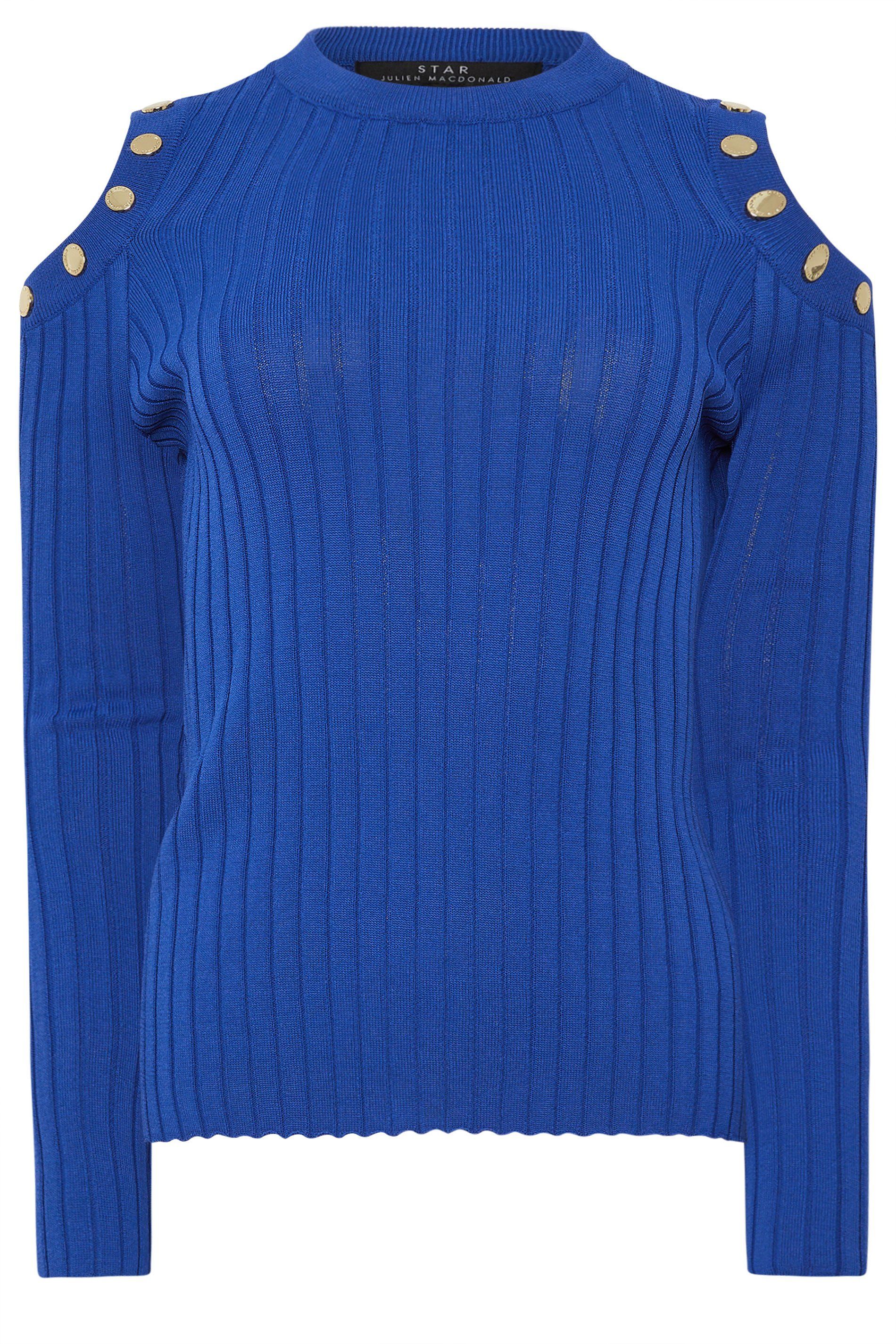 Star by Julien Macdonald Button Cold Shoulder Jumper