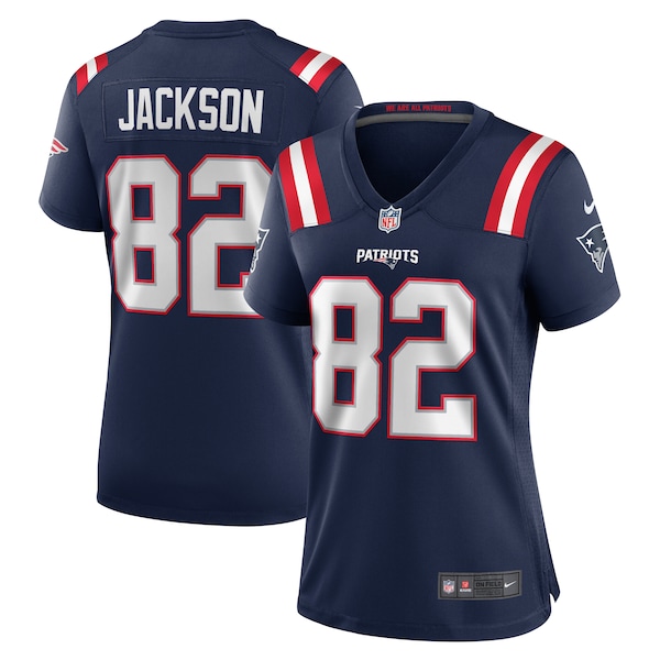 JaQuae Jackson New England Patriots Nike Women's  Game Jersey -  Navy