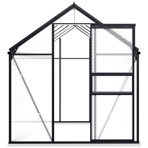 NNEVL Greenhouse with Base Frame Anthracite Aluminium 5.89 m&sup2;