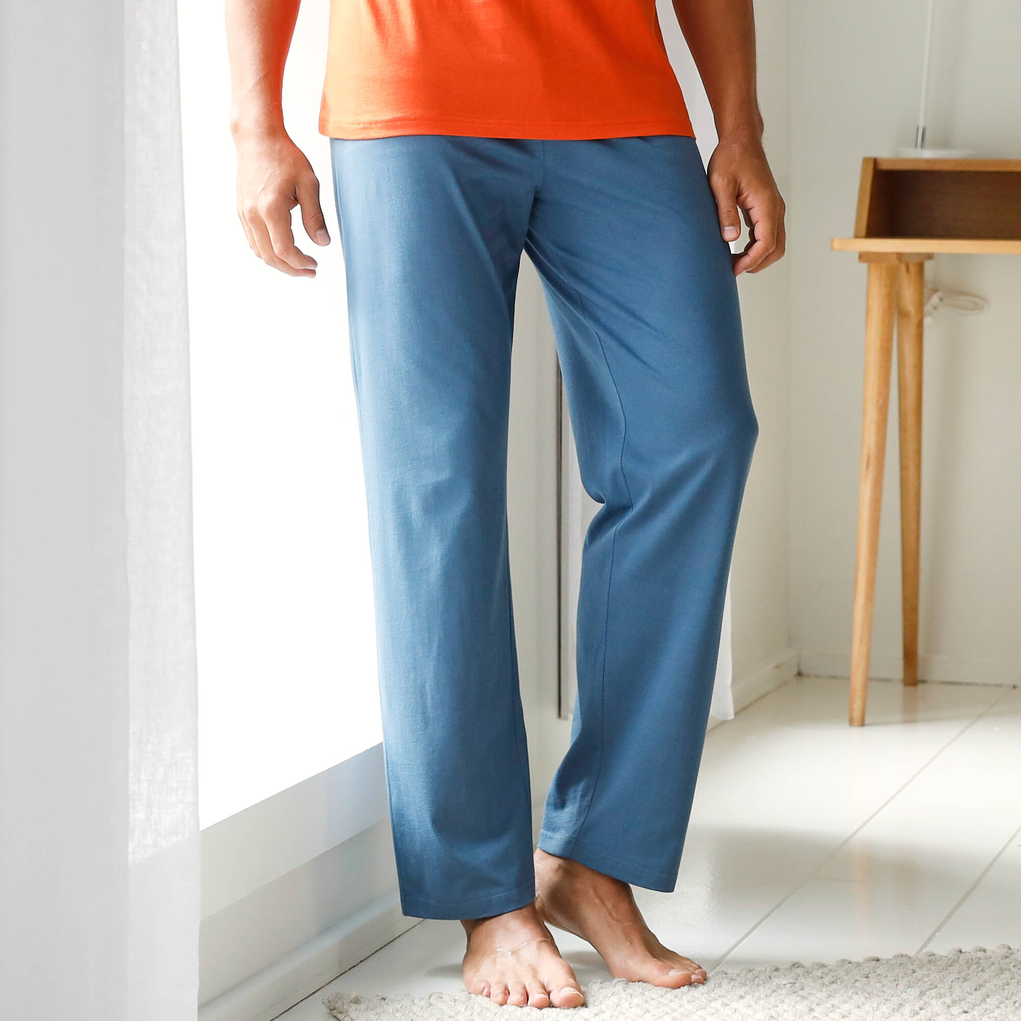 Pantalon pyjama coton uni
