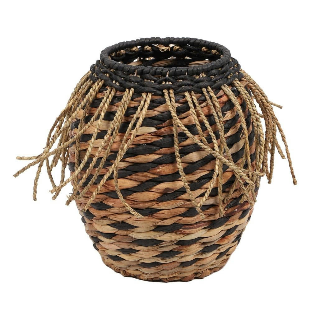 - Panier jacinthe d'eau franges H27