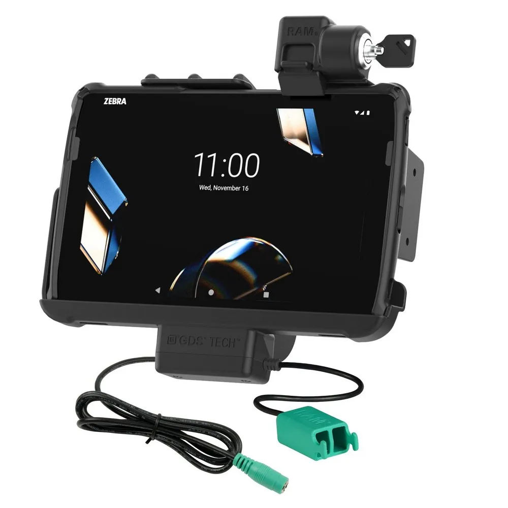 Ram Mounts Locking RAM®Tough-Dock™Power Dual USB for Zebra ET401 10´´
