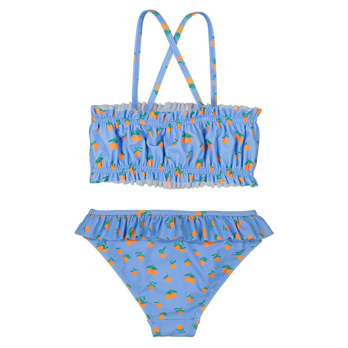 Maillot de bain 2 pièces imprimé clémentines