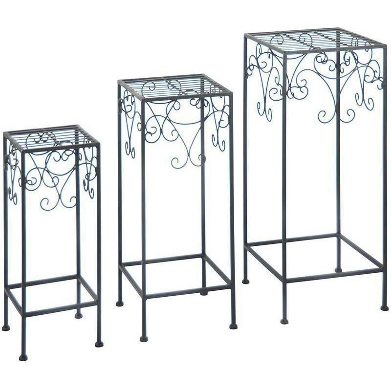 - Guéridons pour plantes (lot de 3)