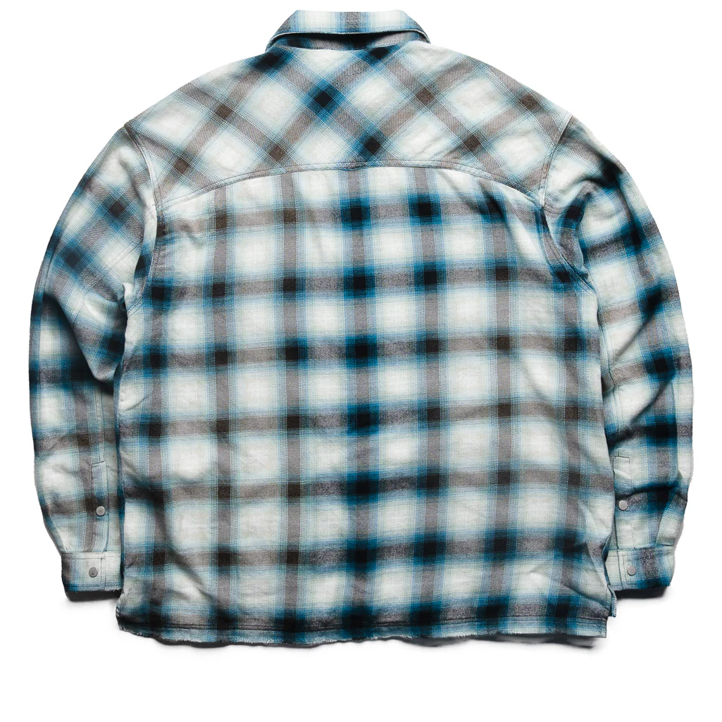 Represent Sun Bleached Flannel Shirt - Cloud