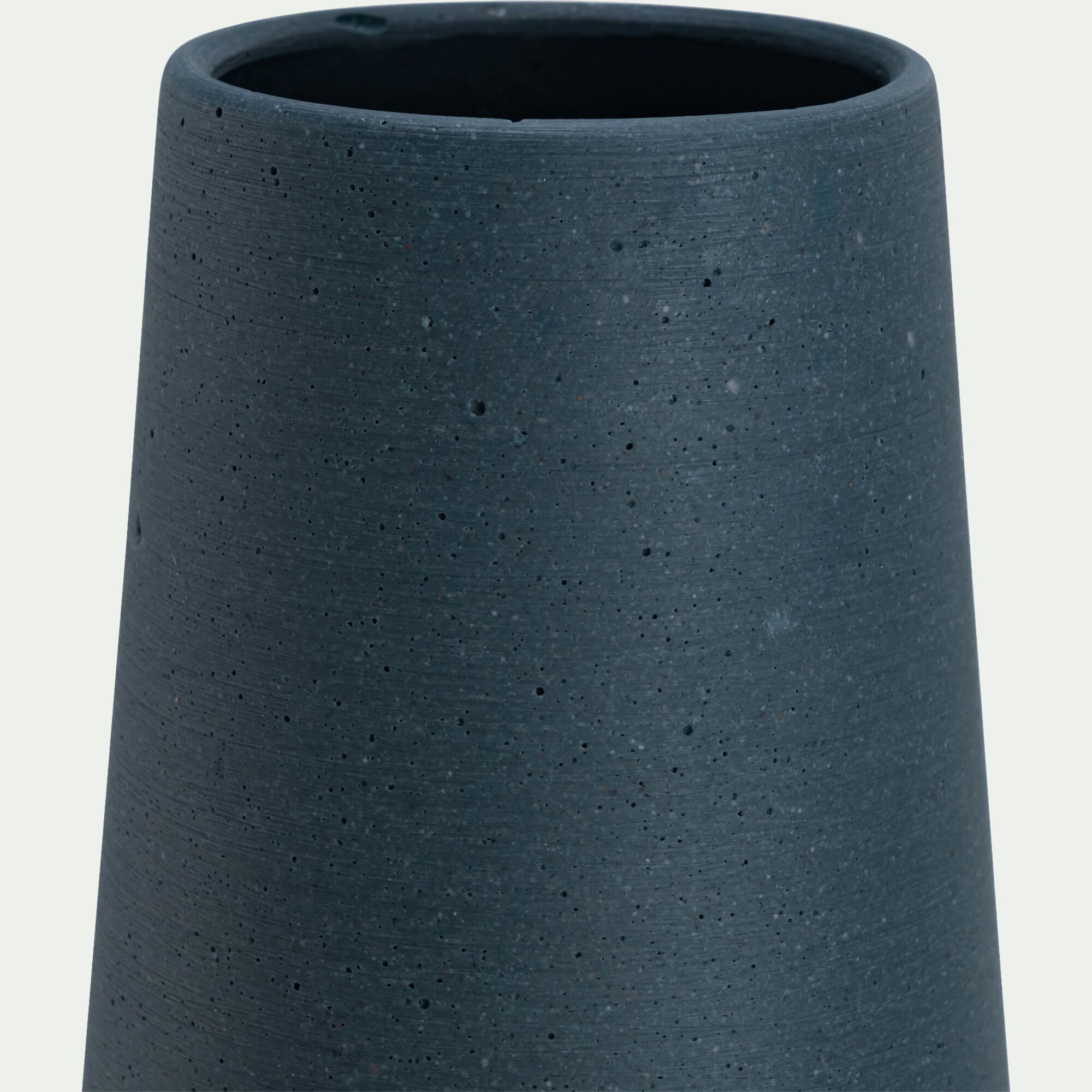 PERLI - Vase classique en polystone H27,5cm - bleu