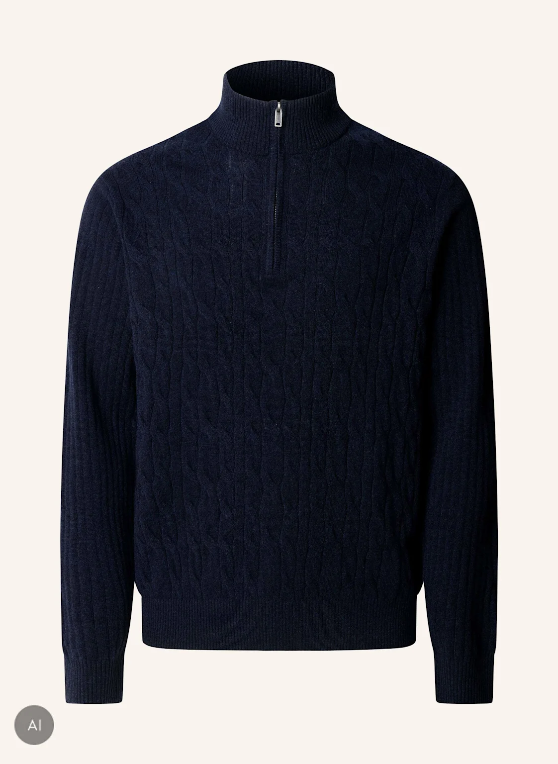 HACKETT LONDON Pullover LAMBSWOOL CABLE HZIP