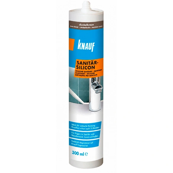 Sanitär-Silikon, dunkelbraun, 0,3 l