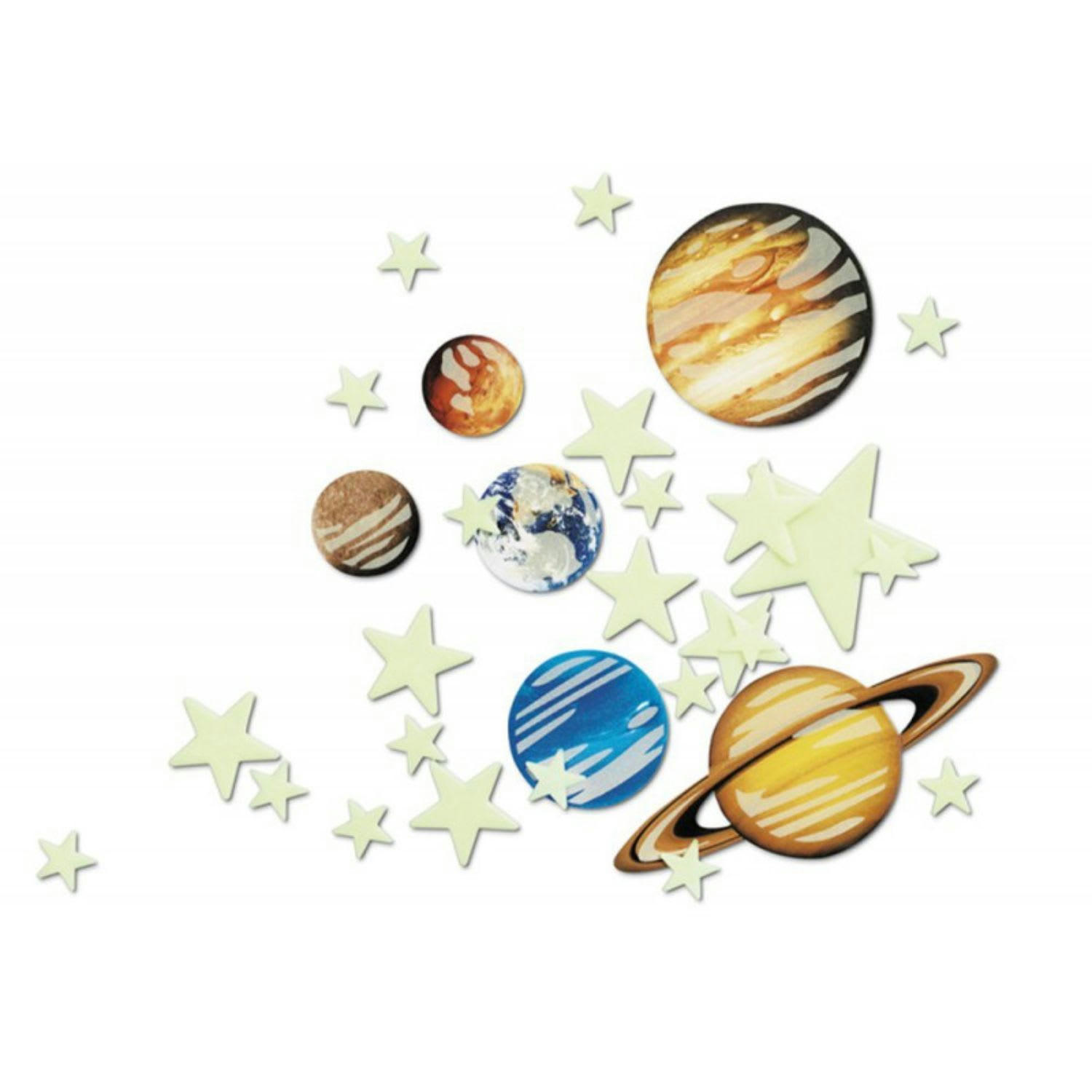 - 9 planètes et 100 étoiles phosphorescentes 4M