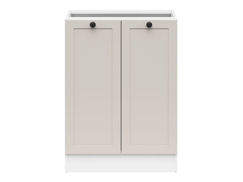Szafka kuchenna dolna Junona Line 60 cm z 2 drzwiami biały/uni kaszmir