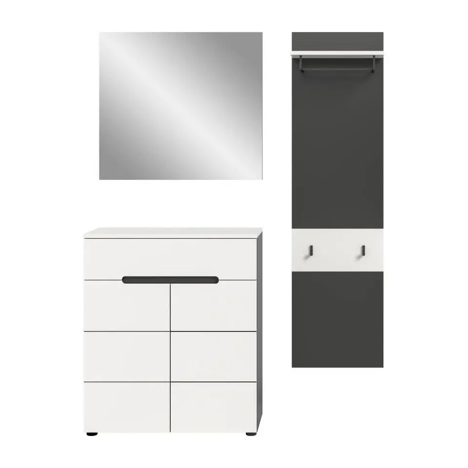 Hioshop Canu garderobe opstelling C37 wit- grijs