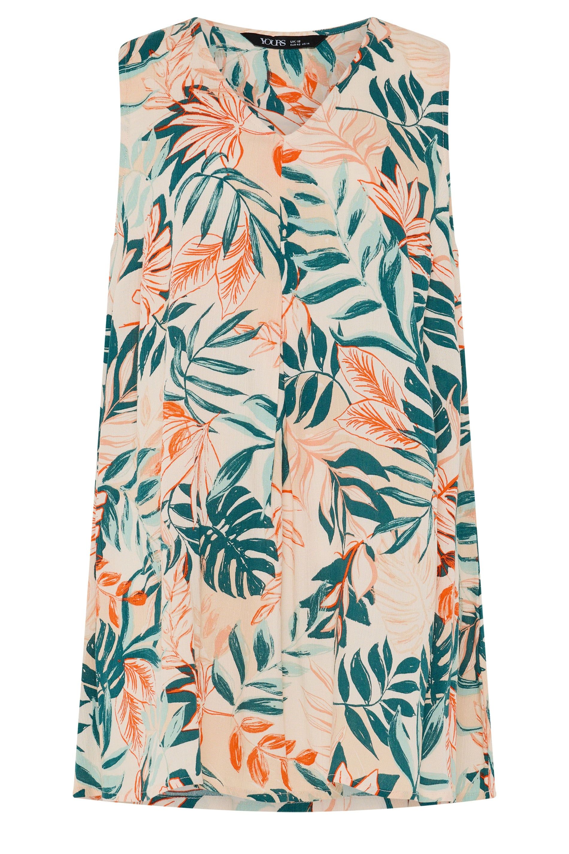 Yours Tropical Print Cami Vest Top