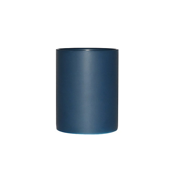 Gobelet de salle de bain céramique bleu nuit Lassane GoodHome