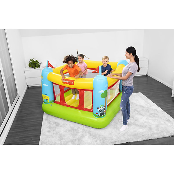 Jeu gonflable Château à balles pour enfant 3 à 6 ans Aire de Jeux Trampoline Fisher Price BESTWAY
