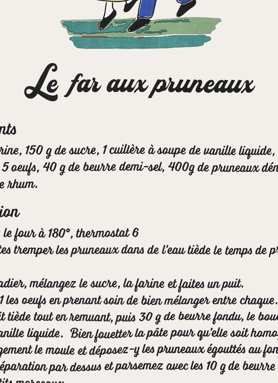 TORCHON FAR BRETON FAÏENCE MULTICOLORE