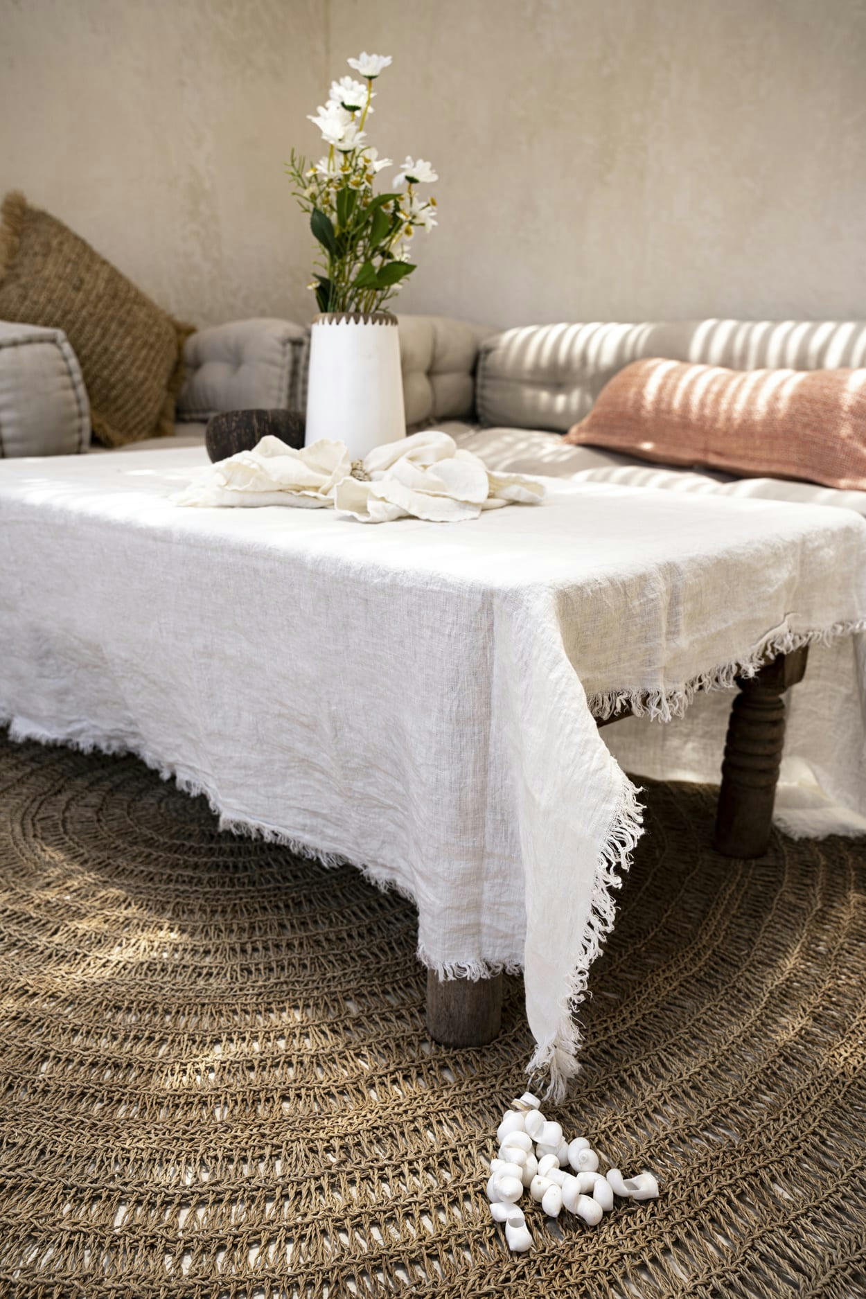 SEAGRASS - Tapis en herbes de mer naturel 100x100