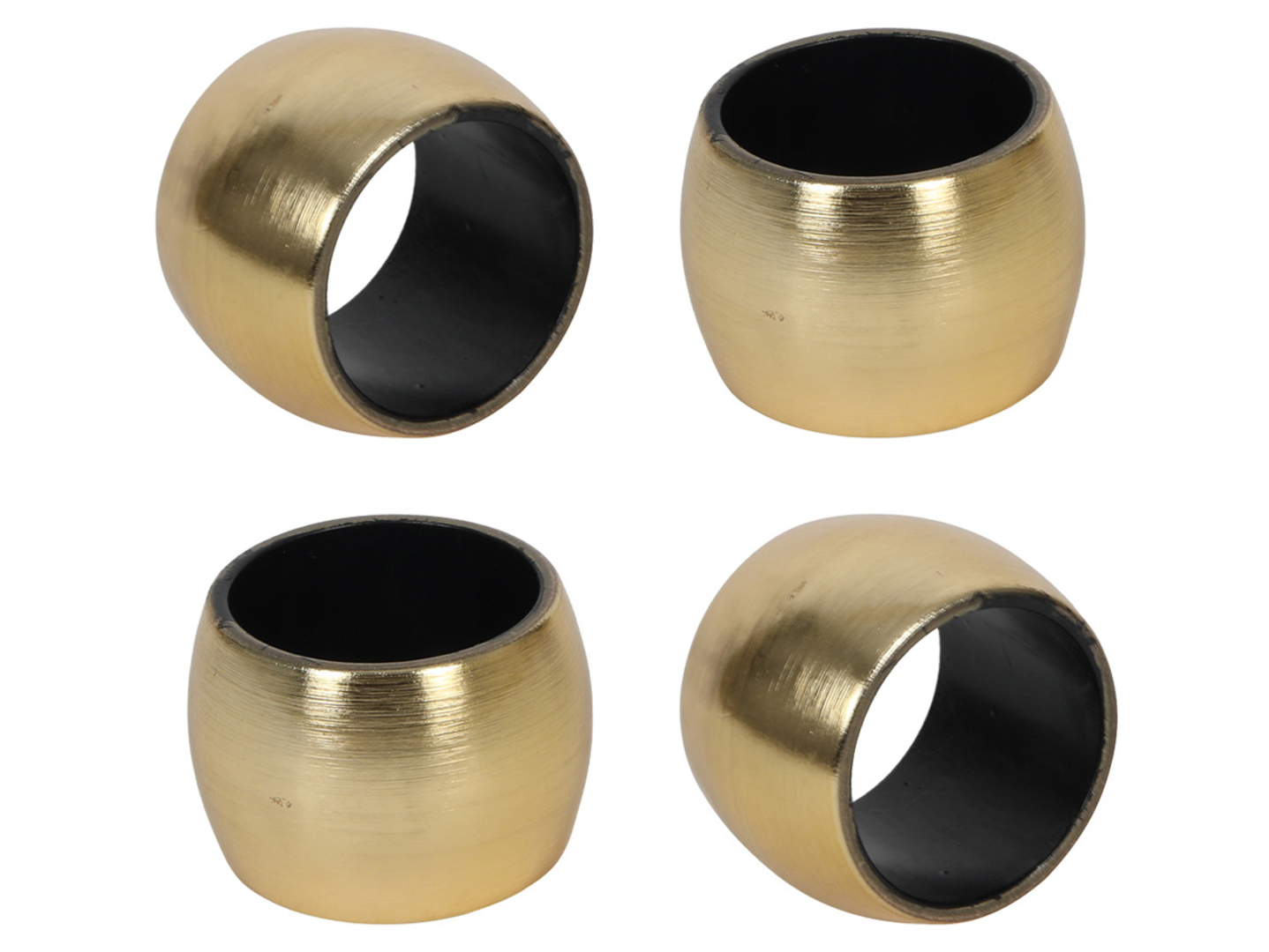 Obrączki na serwetkę Goldie 4 szt. złote