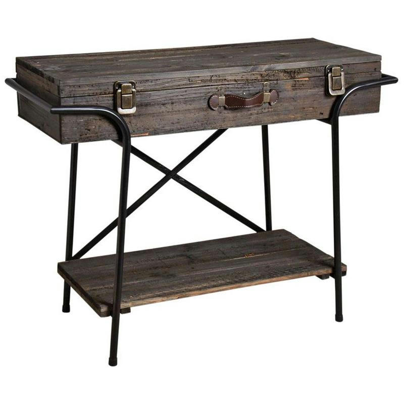 - Console valise en bois voyage